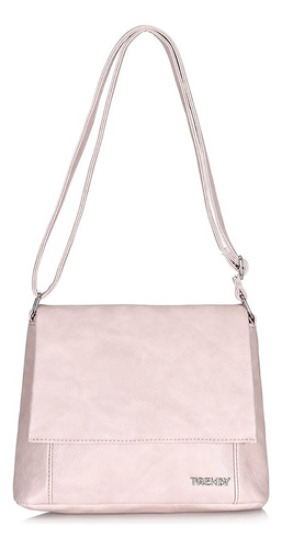 Morral Trendy Con Material Resistente Y Comodo Para Diario Color Rosa Correa De Hombro Rosa Diseño De La Tela Lisa