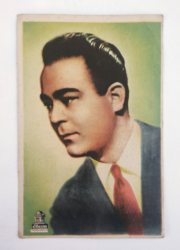 Foto Tarjeta Alberto Castillo Publicitaria Odeon 1951