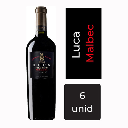 Vino Luca Old Vine Malbec Caja X6 750 Ml Mp Drinks