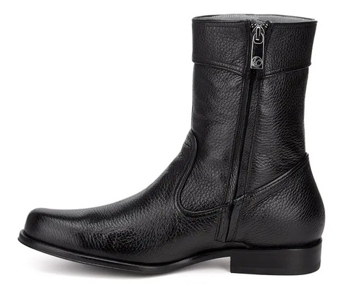 Botas Para Hombre Franco Cuadra Con Cierre En Piel De Venado | Meses sin  intereses