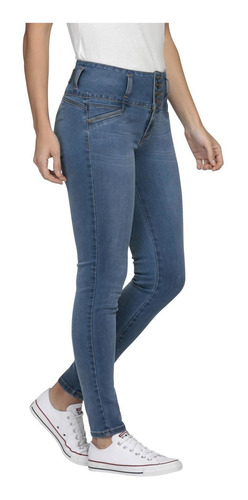 Pantalon Jeans Skinny Pretina Alta Lee Mujer 8m4b