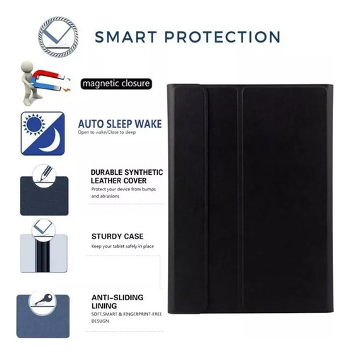 Funda+teclad+ratón For Lenovo Tab M8 Hd 2ª Gen 8.0 Tb-8505
