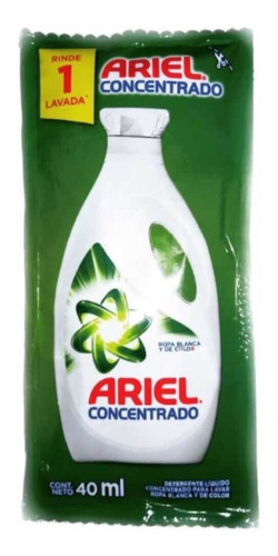 Detergente Líquido Ariel En Sachets / Cojín 40ml (pack X 30)