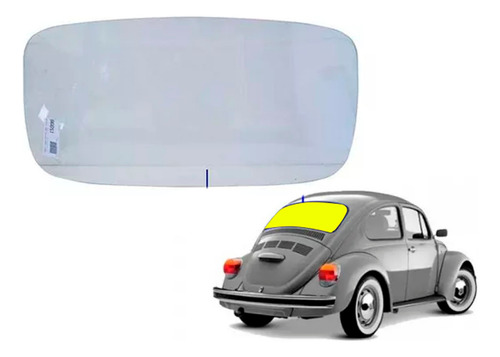 Parabrisa Traseiro Incolor Vw Fusca 1967 Até 1996