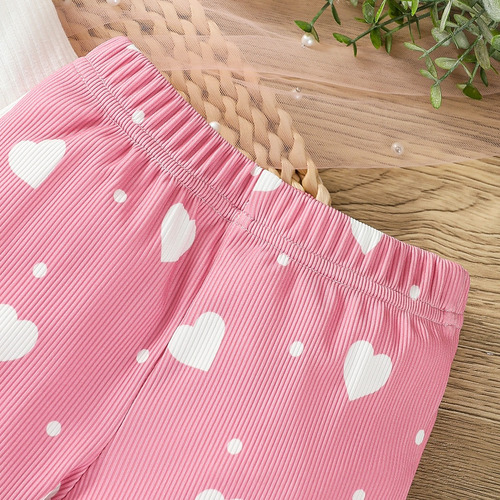 Conjunto Verano Bebé Mameluco De Algodón Y Pantalones Rosa Rosa 3-6 M