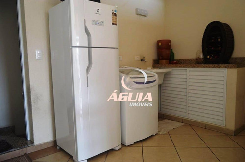 Cobertura Totalmente Mobiliada Com 2 Dormitórios À Venda, 70m² + 70m² Por R$ 563.900 - Vila Pires - Santo André/sp - Co0968