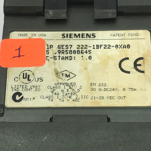 Siemens 6es7 222-1bf22-0xa0 Mod Sal.dig 6es722-1bf22-0ax0 1 (Usado)