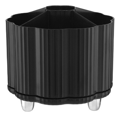 Caja De Almacenamiento Giratoria De 360°, Soporte Negro