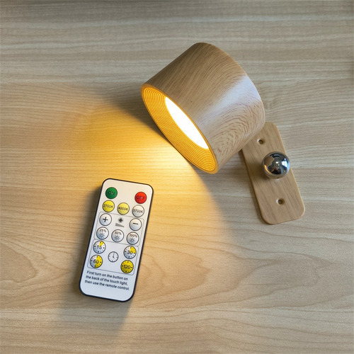 Luz De Parede Com Carregamento Usb E Controle Remoto