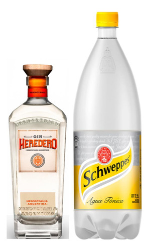 Gin Heredero Citrico 700 Ml + Schweppes Tónica Oferta
