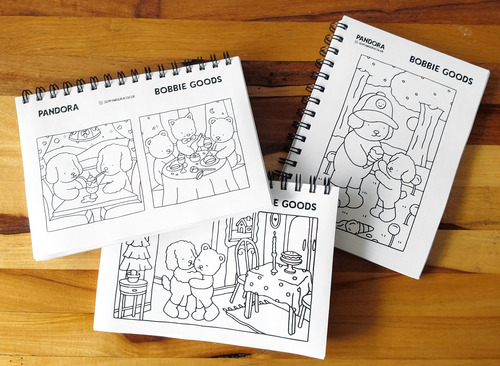Cuaderno Bobbie Goods Para Colorear Ositos Pintar + Stickers