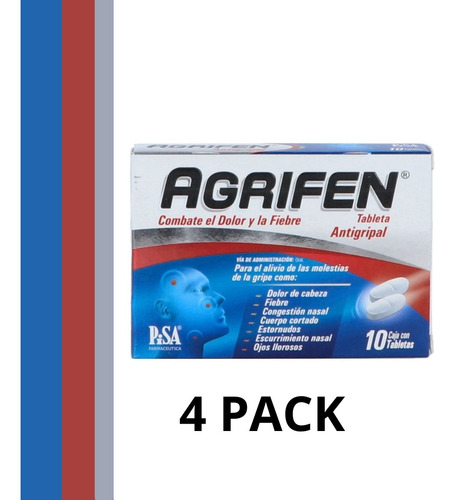 Agrifen F Antigripal C/10 Tab 4pack