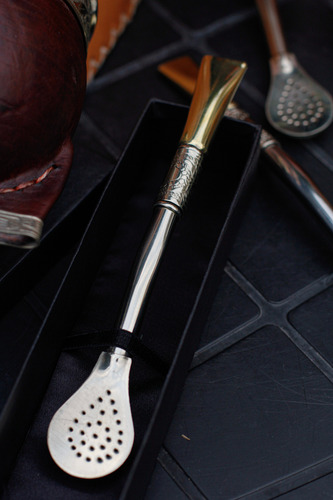 Bombilla Bombillon %100 Alpaca Silver