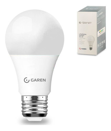 Lampada Inteligente Branco Smart Wifi Bulbo 9w Garen 110v/220v