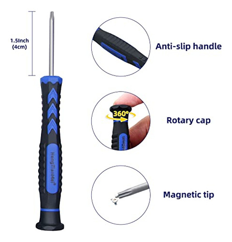 Juego De Destornilladores Torx Hengtianmei 14 En 1 Con T1 T2