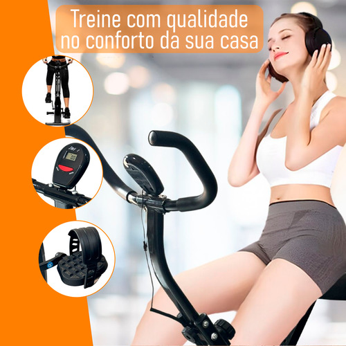 Bicicleta Ergometrica Vertical Dobravel Magnetica Display