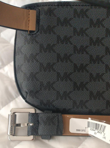 Michael Kors Pochete Estampa Logo Com Preto/cinza