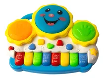 Comprar Piano Drum Juguete Para Bebe Luces Y Sonidos Didactico