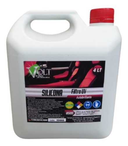 Silicona Para Autos Con Filtro Uv 4 Lt Automotriz