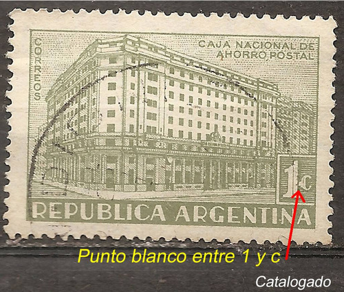 Argentina 418 Gj 855 Variedad Catalogada Ca Na Ahorro Postal