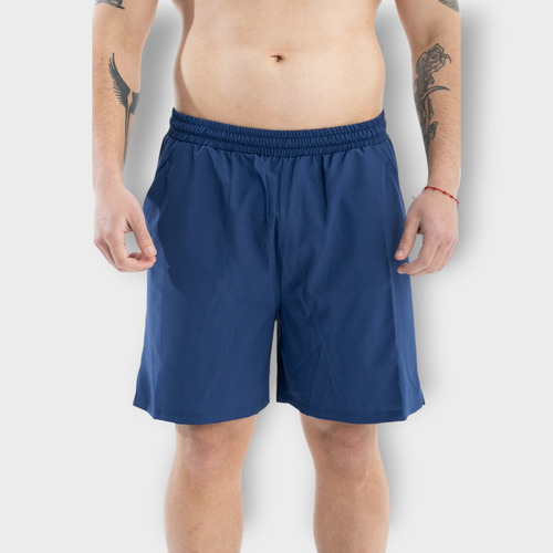 Short Con Suspensor Letonia Deportivo Stone Azul Active