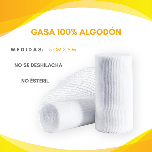 Venda De Gasa Leroy 5 Cm X 5 M 100% Algodón