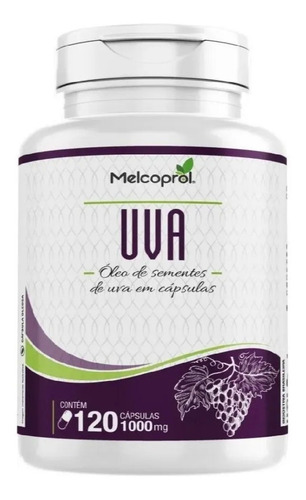 Kit 3 - Óleo De Semente De Uva Melcoprol - 3x120 Cápsulas