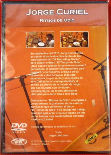 Jorge Curiel - Ritmos De Odio - Edición Dvd Y Cd