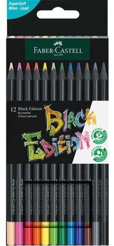 12 Colores Profesionales Lápices Super Soft Faber Castell