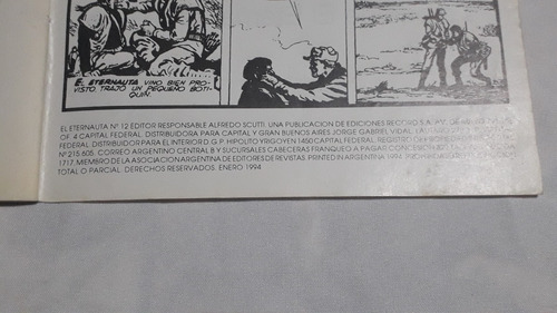 Historieta Comic ** El Eternauta ** Edit Record Nº 12