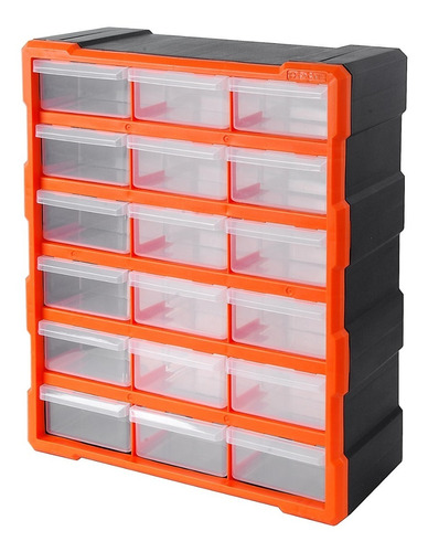 Caja Organizador Tactix Plast 47,5x38,5x16,2 Cm 18 Cajas
