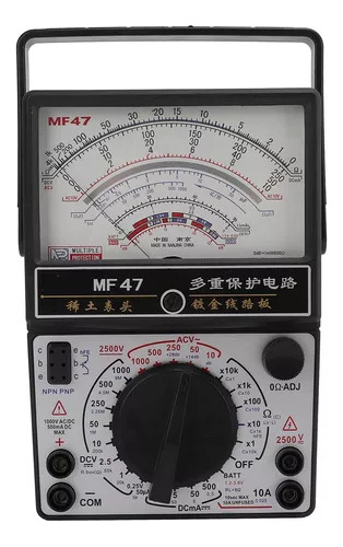 Multímetro Analógico Industrial Mf47 Con Puntero Magnético I