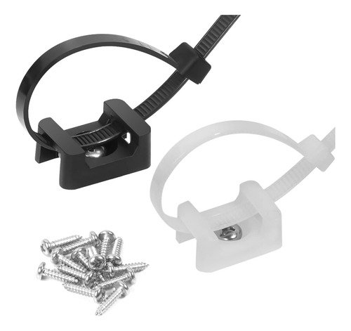 75 Piezas De Bridas Para Cables Con Base Tipo Sillín Con Bri