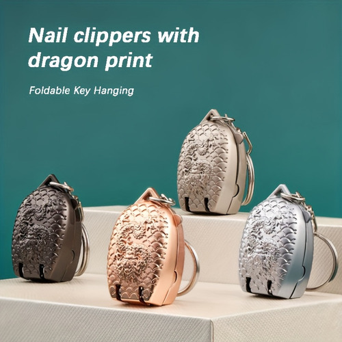Cortauñas De Acero Inoxidable Con Diseño Clásico De Dragón