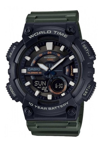 Reloj Casio Aeq-110w-3av Deportivo Para Caballero 