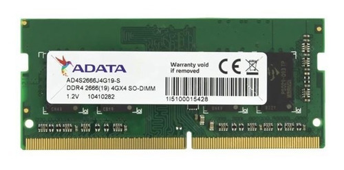 Memoria Ram Premier Ddr4 4gb Adata Sodimm Laptop Original