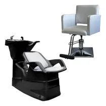 Comprar Combo Peluquería Lavacabezas + Sillón Hidráulico Peluquería 