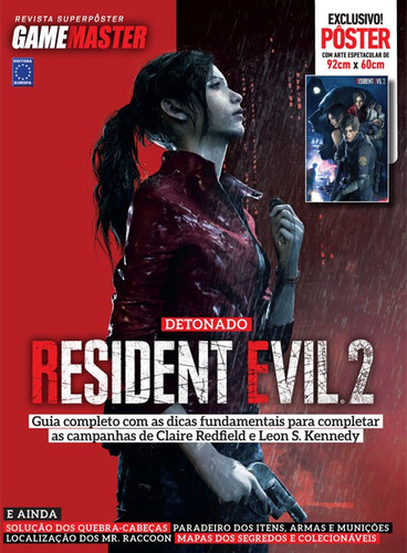 Revista Superpôster - Detonado Resident Evil 2 (claire)