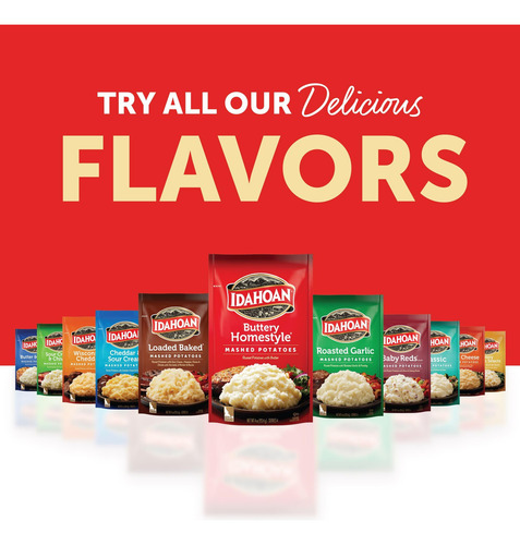 Puré De Papas Idahoan Buttery Homestyle 8 Paquetes 12 Oz