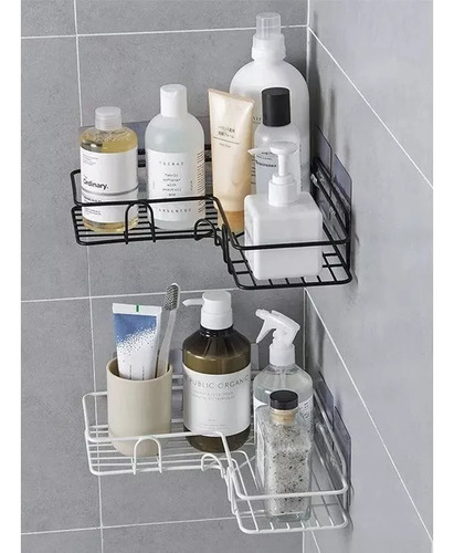 Imagen 7 de 10 de Estante Cesta De Ducha Organizador Pared Baño Anti Oxidable