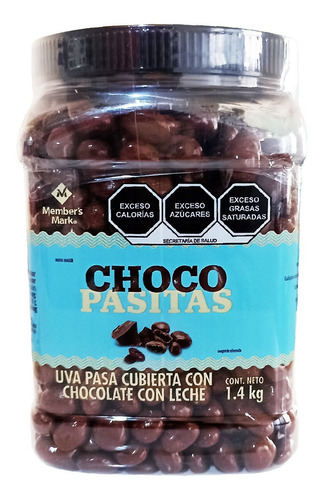 Uva Pasa Cubierta Con Chocolate  Member´s Mark 1.4 Kg