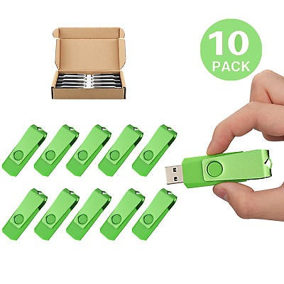 10 Pack 4gb Giratoria Memorias Usb Flash Memory Stick Plegab