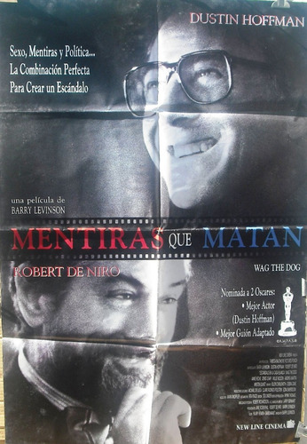 Afiche Original De La Película Mentiras Que Matan R. De Niro