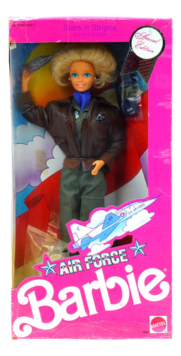 Air Force Barbie 1990 Stars N Stripes Limited Edition Detall