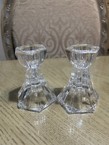 Portavelas De Cristal (Usado)