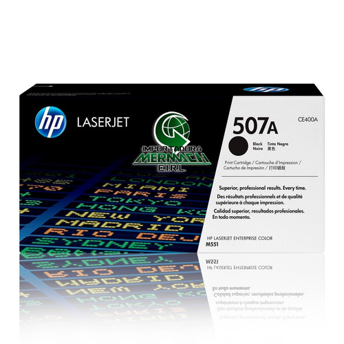 Toner Hp 507a Ce400a Hp Negro Hp Color Laserjet M551