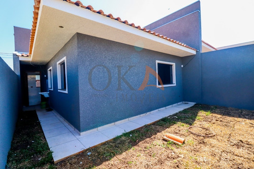 Casa Em Alvenaria 67,5m², 02 Dormitórios, 01 Suíte, Na Fazenda Rio Grande É Na Oka Imóveis! - 2918 - 69284505