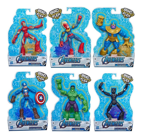 Marvel Hulk Bend And Flex Hasbro No Spiderman. Avengers (Usado)