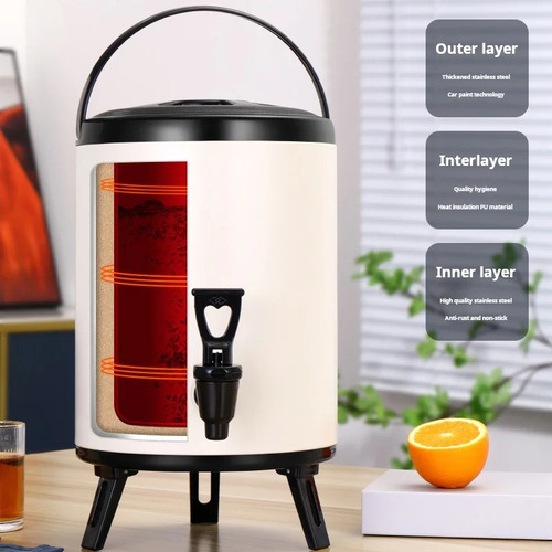 Cubo De Hielo De Acero Inoxidable De 6l Para Bebidas