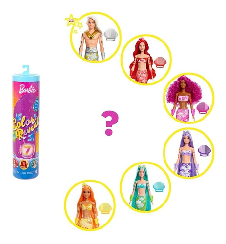 Imagen 2 de 2 de Barbie Color reveal Mattel HDN68